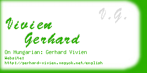 vivien gerhard business card